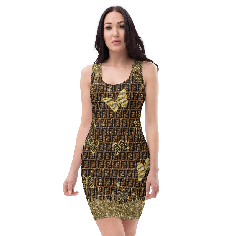 ladies-bodycon-dress-ecru-excite-Bodycon dress