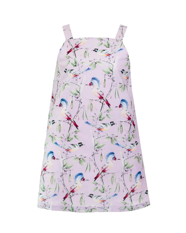 ladies-mini-dress-sexy-sway-Bird Printed Mini Dress | Pink