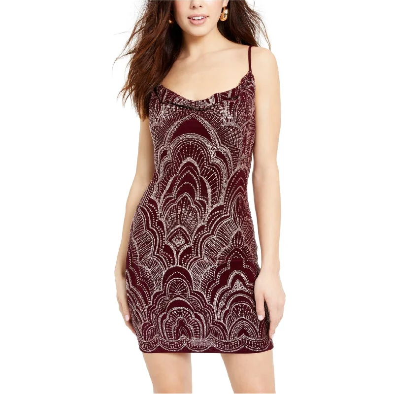 ladies-bodycon-dress-crimson-craze-Jump Apparel Womens Glitter Bodycon Dress