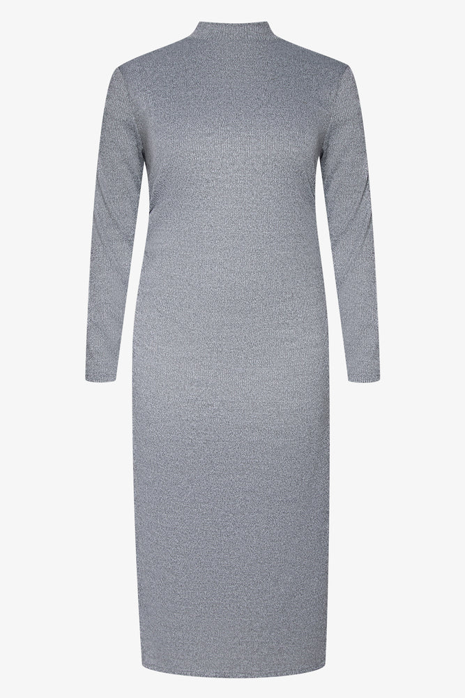 ladies-bodycon-dress-periwinkle-pop-Long Sleeve Bodycon Dress Grey