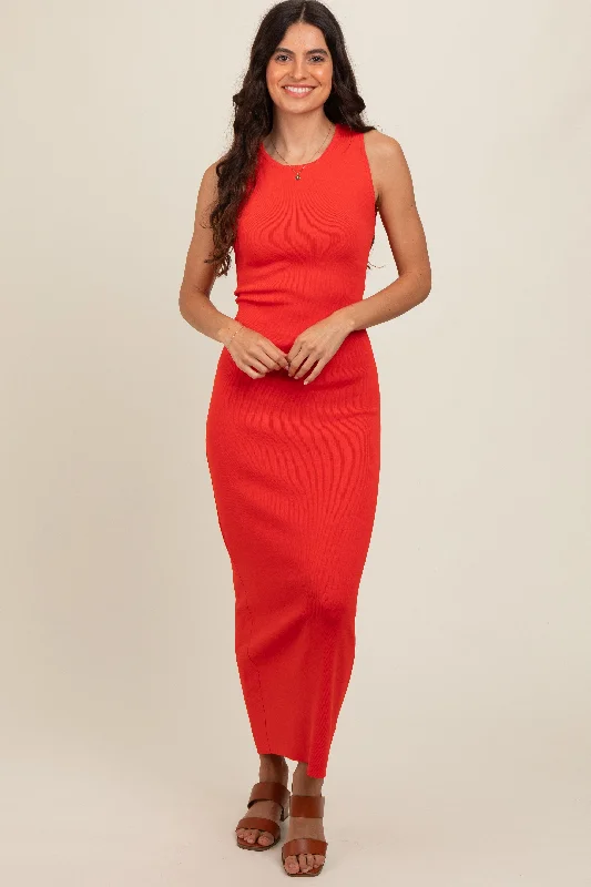 ladies-bodycon-dress-preppy-pop-Rust Back Tie Bodycon Maxi Dress