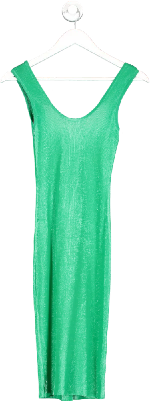 ladies-bodycon-dress-autumn-edge-Guess Green Viscose Bodycon Dress UK L