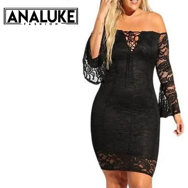 Women's party dress path flair -Lace Long Sleeve Sexy Party Club Dress