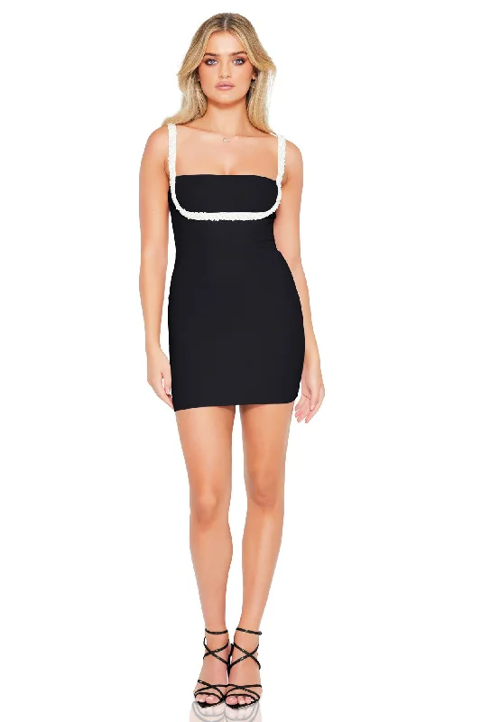 ladies-mini-dress-viral-vibe-Nookie Nouveau Mini Dress - Black