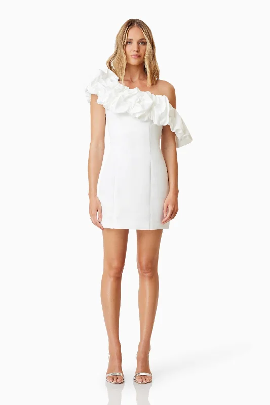 Women's party dress spark pop -Amelie Mini Party Dress - White