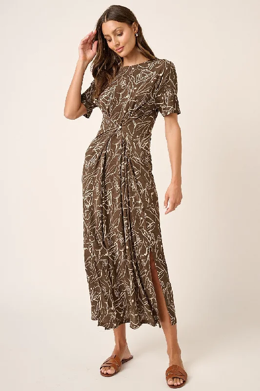 ladies-maxi-dress-swingy-silk-Mocha Two-Way Maxi Dress