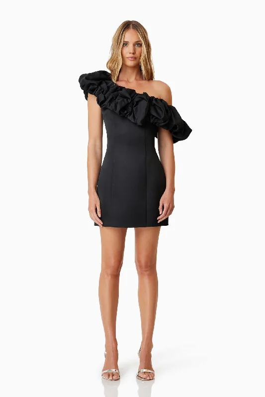 Women's party dress bond flair -Amelie Mini Party Dress - Black