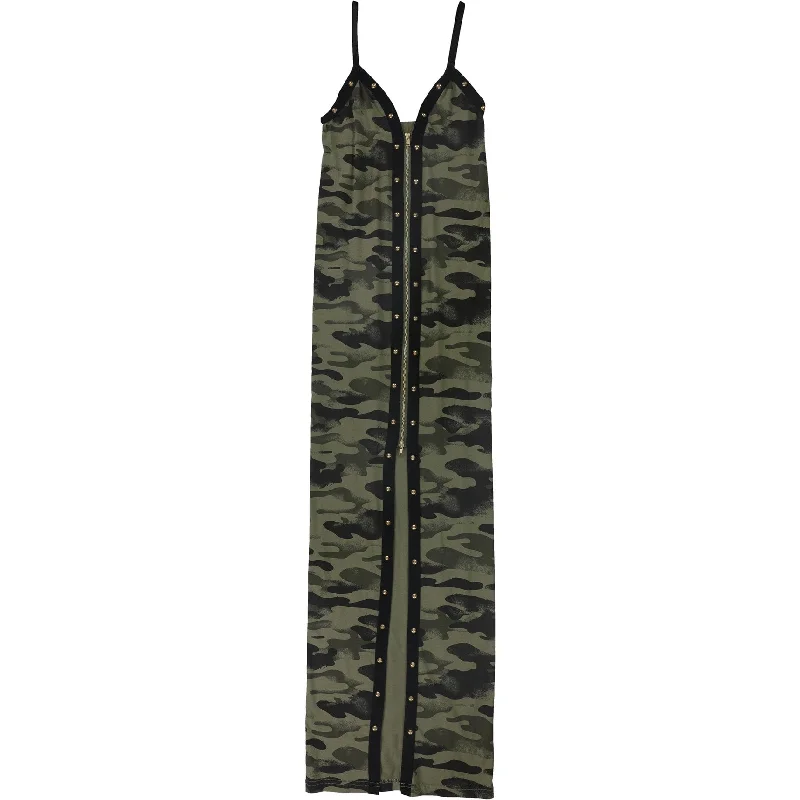 ladies-bodycon-dress-dance-dare-Tags Weekly Womens Camo Full-Zip Bodycon Dress, Green, X-Small