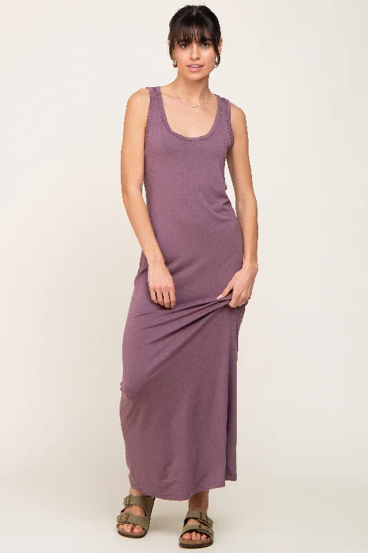 ladies-maxi-dress-celeb-chic-Mauve Basic Sleeveless Maxi Dress